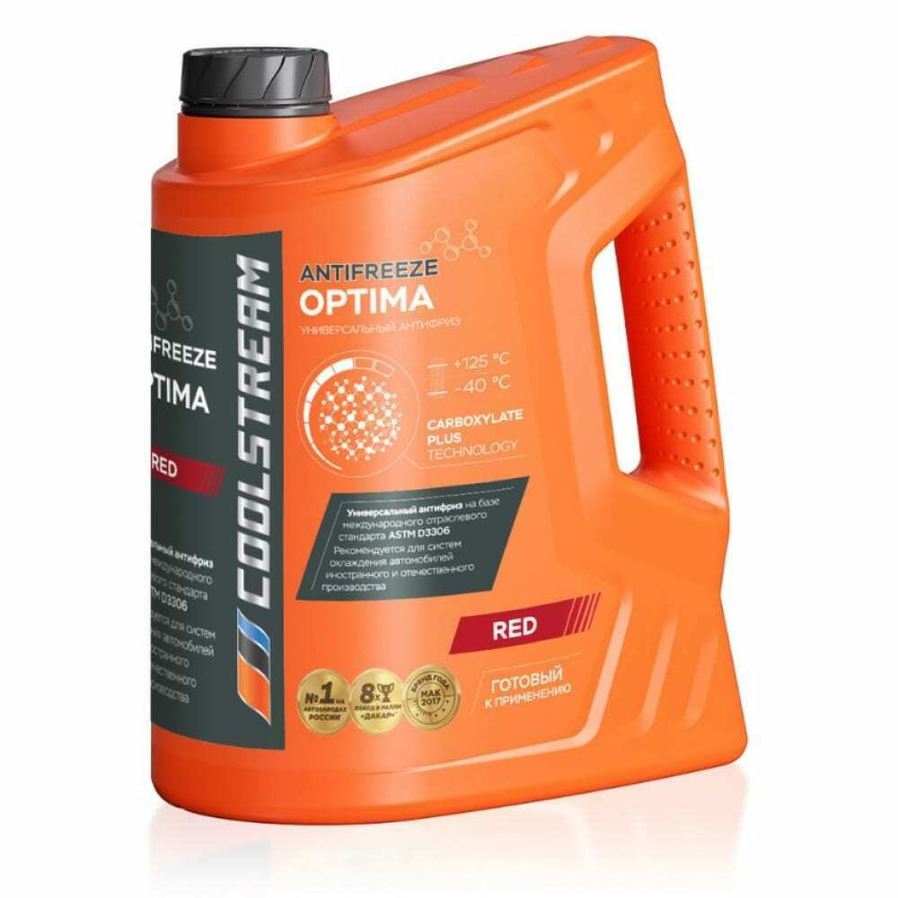 Антифриз COOLSTREAM OPTIMA RED КРАСНЫЙ 5 КГ COOL STREAM, CS010702RD